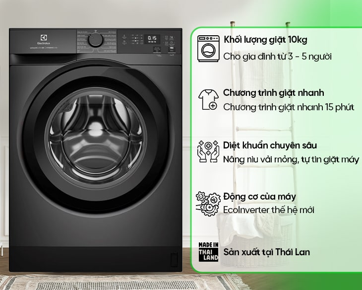 Máy giặt Electrolux EWF1024D3SC cửa ngang