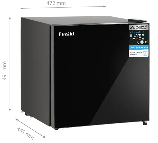 Tủ Lạnh Mini Funiki Cánh Kính 46 Lít HR S646GB