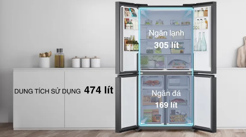 Tủ lạnh LG 474 lít Inverter LFB47BLG model 2024