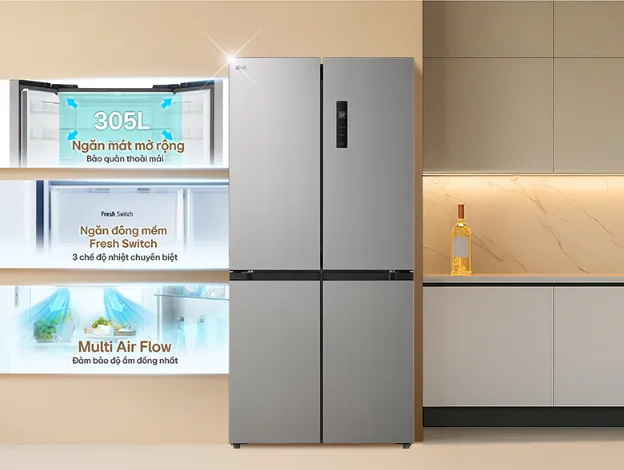 Tủ lạnh LG 474 lít Inverter LFB47SVM model 2025