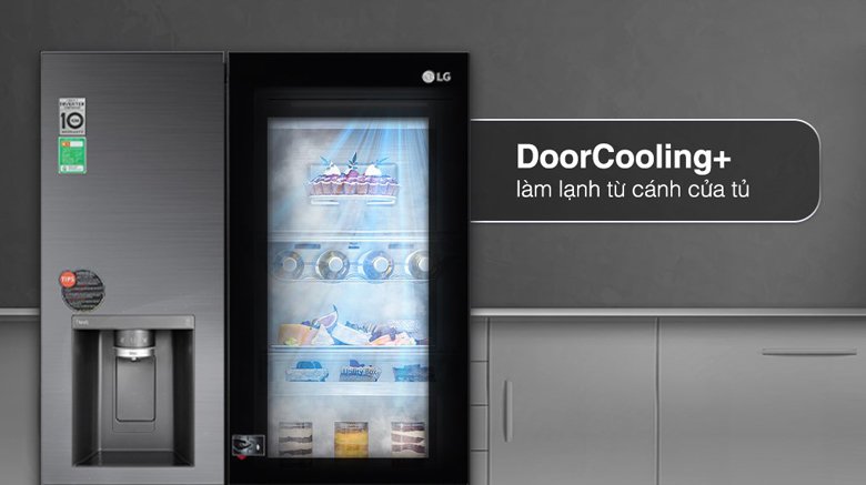 Tủ lạnh LG GR-G257BL - Công nghệ Door Cooling