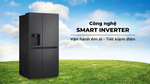 Tủ lạnh LG LSI63BLMA công nghệ Smart Inverter