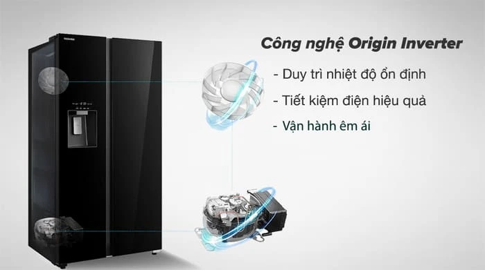 tủ lạnh Toshiba GR-RS755WIA-PGV(22)-X Origin inverter