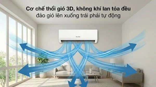 Điều hòa Funiki 12000 BTU 1 chiều HSC12TMM làm lạnh nhanh